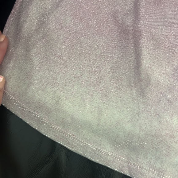 Fashion Nova Pink Glittery Cut Out Bodycon Mini Dress Size Small - Picture 6 of 9